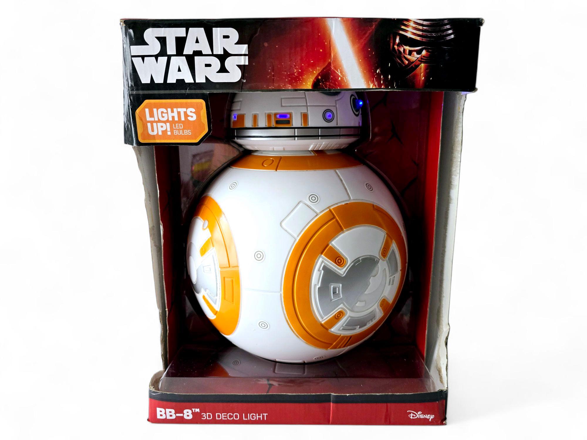 Star Wars BB-8 3D LED Wall Night Light – Kids Room Decor – Disney