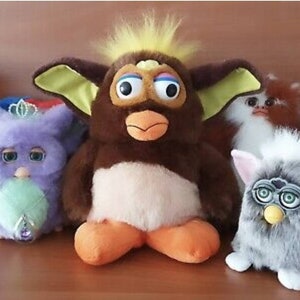 Giant furby fake PATAMATES OWL knockoff furby version brown plush toy Highly Rare image 10