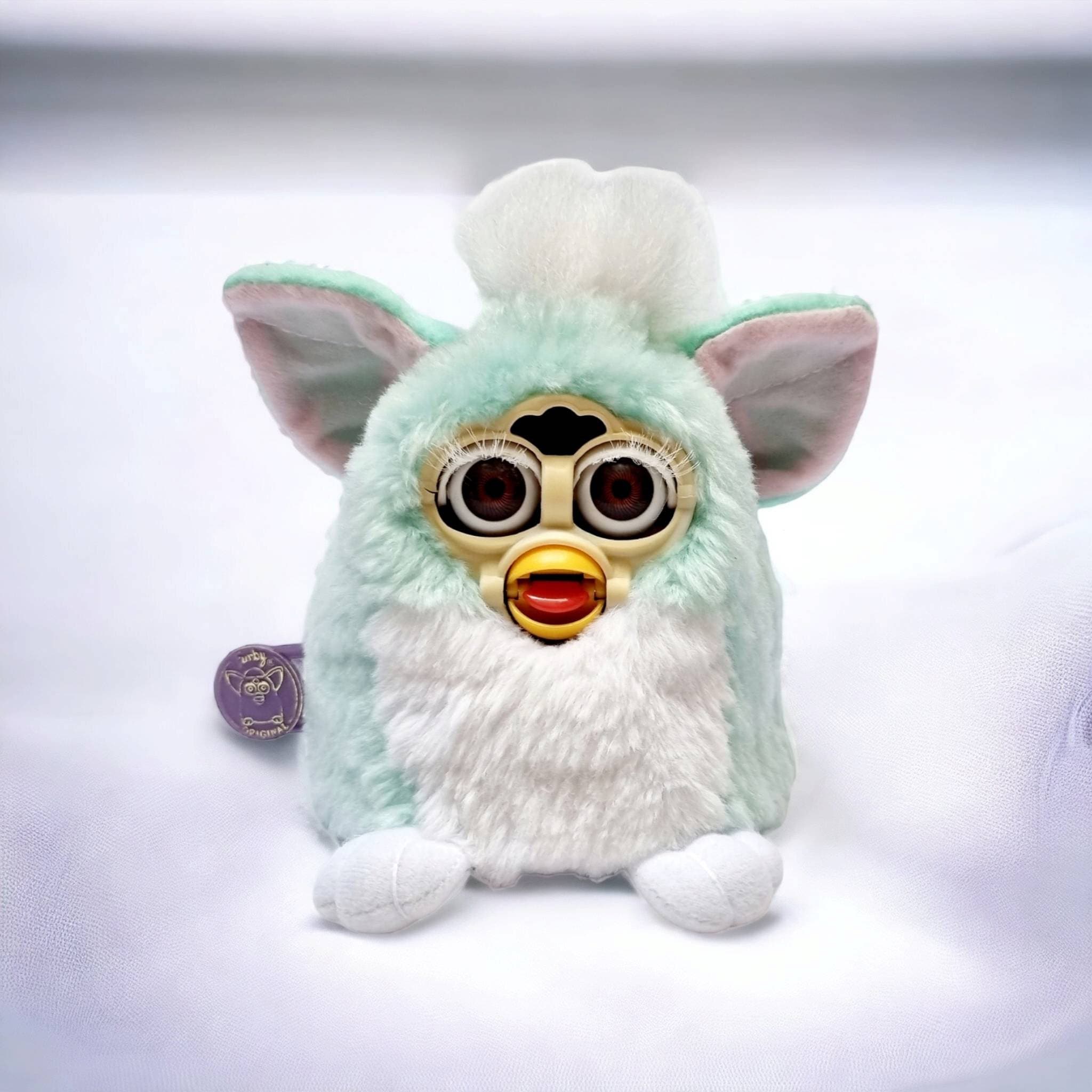 Furby Baby Babies 1999 MINT GREEN Furby Plush Baby Light
