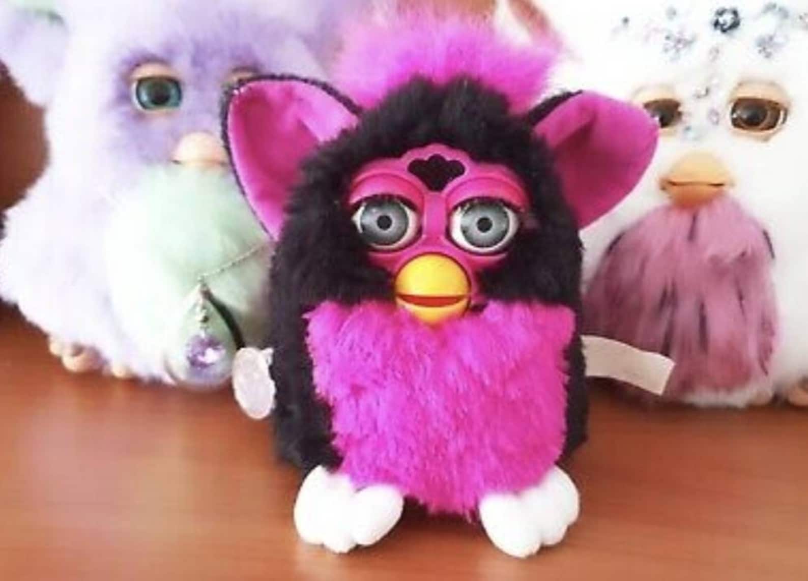 Furby 1998 Juicy Grape furby plush model 70800 black and pink Etsy