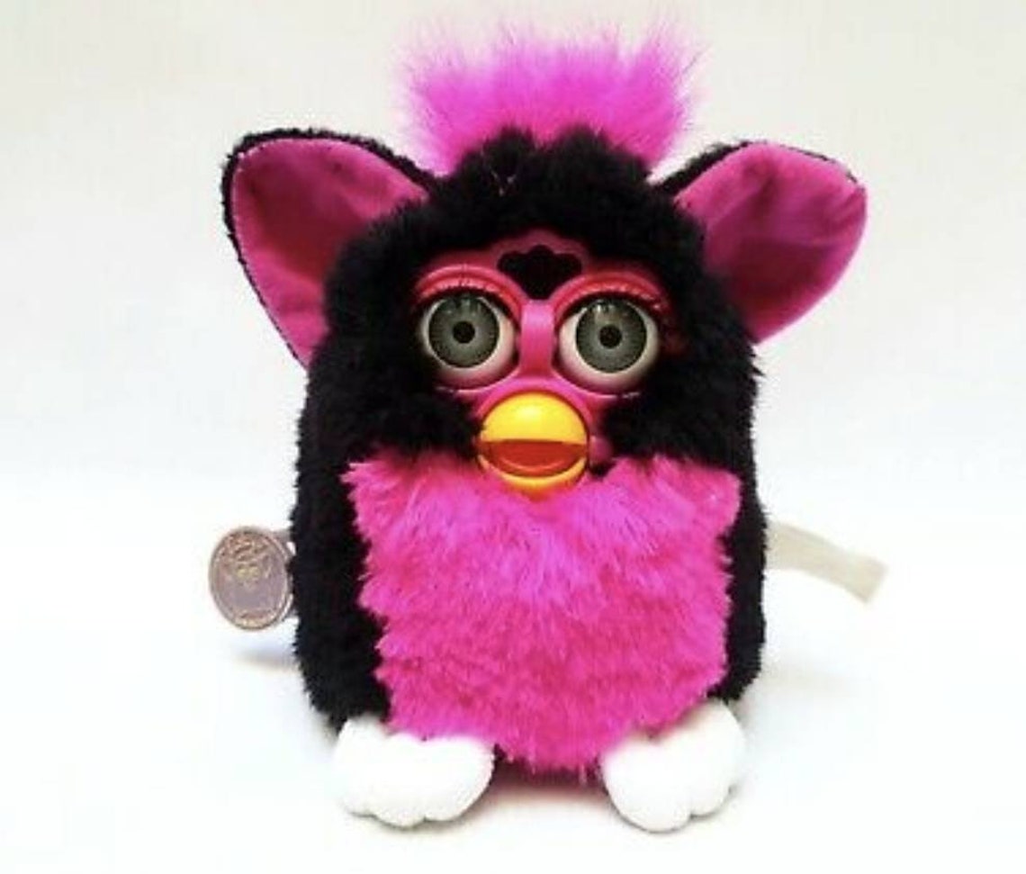 Furby 1998 Juicy Grape furby plush model 70800 black and pink Etsy