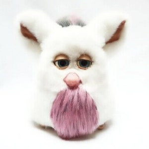 Furby 2005 emoto tronic furby model 59294 Passionfruit Emoto tronic Furby white fur blue eyes VERY RARE