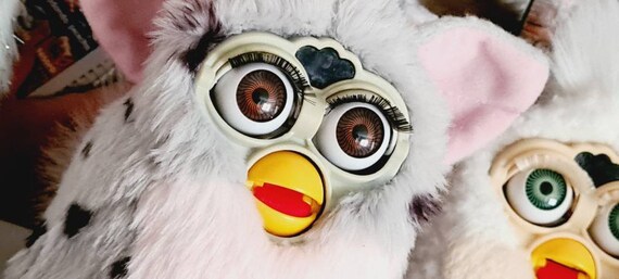 ぎいこ【レア】ファービー ぬいぐるみ ヒョウ柄 レオパード 初期 1998 Furby/ファービー・TOMY/トミー(Tiger Electronics/タイガー