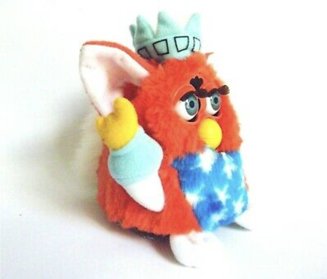 Patriotic Furby 1999 Statue of Liberty Rare Furby Model 70-893