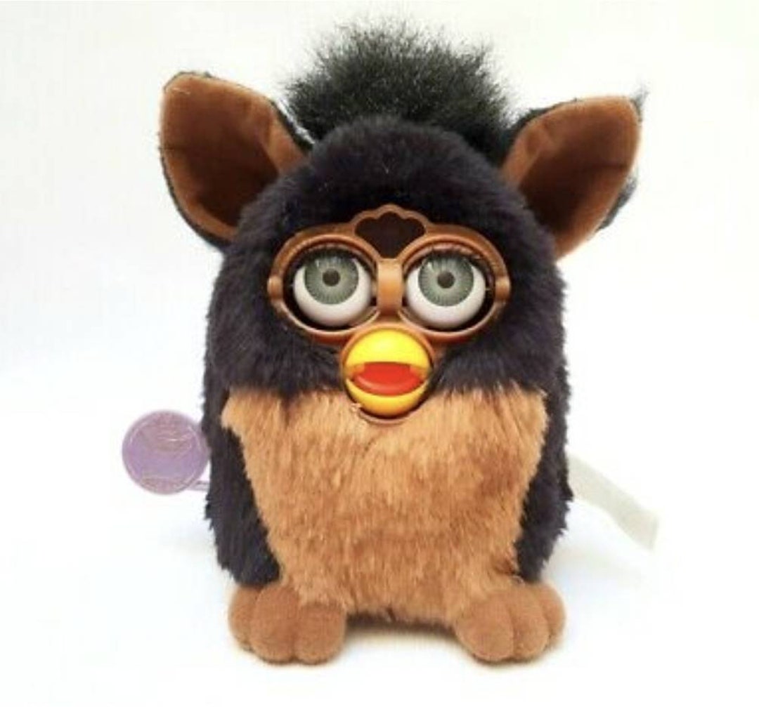 Vintage Furby 1998 GORILLA Furby Plush Model 70-800 Furby Black