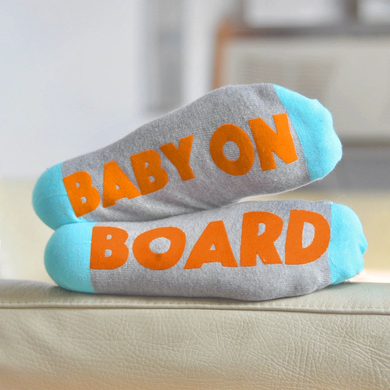 Funny Sock Gift for Mum to Be Baby on Board Socks Feet Up Etsy UK