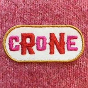 Crone Iron On Clothing Patch