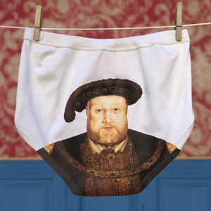 Funny Henry VIII and Anne Boleyn Underwear Set for Couples image 3