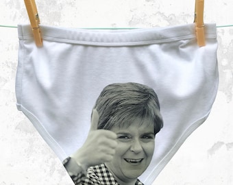 Nicola Sturgeon Christmas Underwear for Political Men and Women