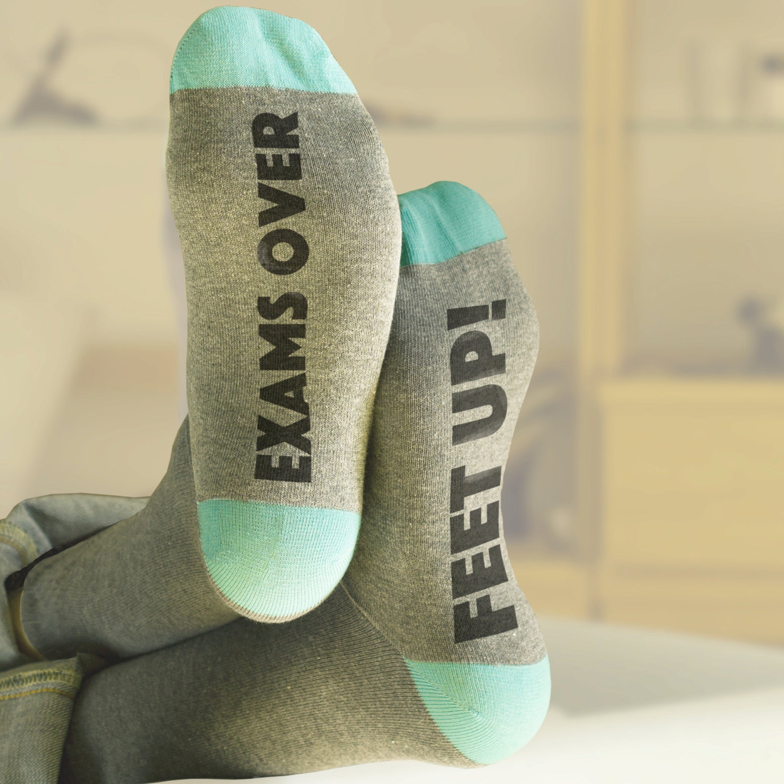 Personalised Socks A Funny Sock Gift Feet Up Socks Etsy