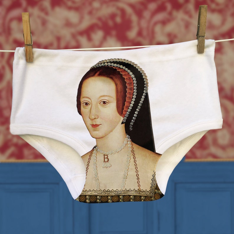 Funny Henry VIII and Anne Boleyn Underwear Set for Couples image 2