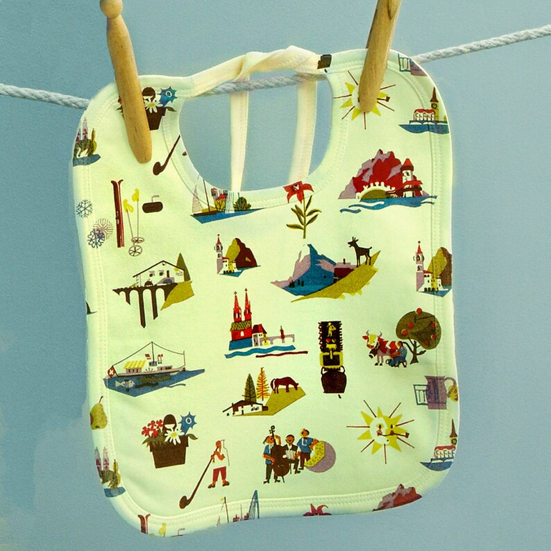 White - Handmade Cotton Baby Bib 21