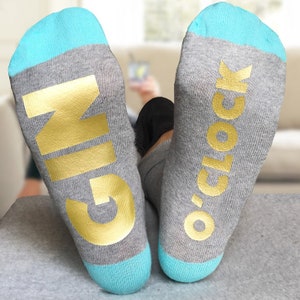 Wine O'Clock Socks Feet Up Luxury Funny Sock Gift for Wine Lovers image 8