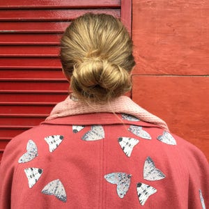 Iron on Appliqué Moth Patches. Repair what you wear and cover moth holes.