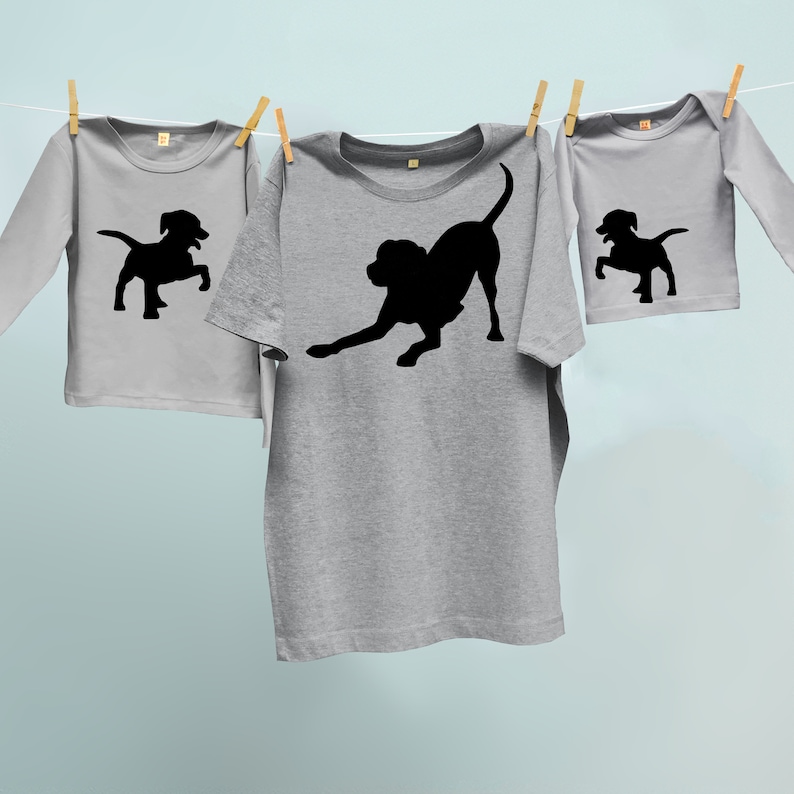 guy and dog matching shirts
