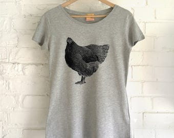 Mother Hen Organic Cotton tshirt gift top for Mum.
