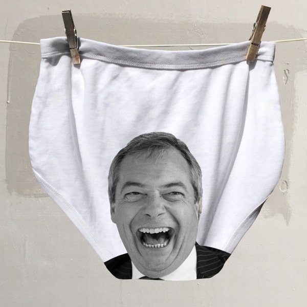 Nigel Farage Rolig Julklapp Y Framunderkläder för Politiker