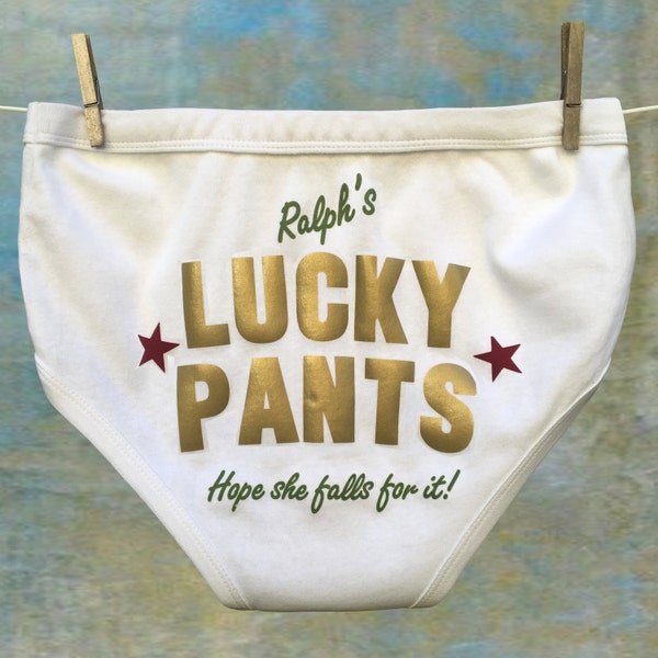 Lucky Pants Underwear Surprise Gift Personalised for any Special Occasion