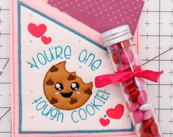 Tough Cookie Card Pocket Machine Embroidery Design