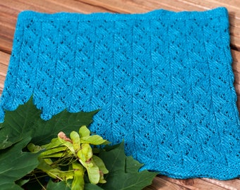 PDF knitting pattern, Spring Maple cowl pattern, Lace cowl pattern