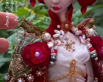 Disponível: Boneca de arte BJD de porcelana OOAK, BlueVelvet Lapis, Filha da Lua.