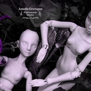MADEtoORDER EXTRAJOINTS malena LARGE Blank Unbemalte Porzellan bjd Kugelgelenk ooak fine art puppe herz unikat nymphe feen