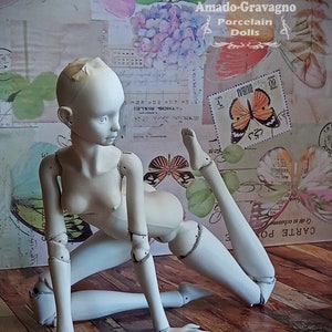 Malena LARGE MADEtoORDER Blank Unbemaltes Porzellan bjd Kugelgelenkpuppe Unikat Kunstpuppe Herz Modeunikat vergessene Nymphe Feen
