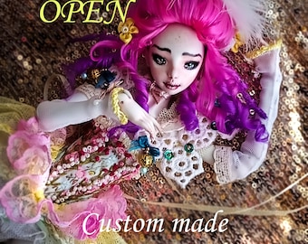 How to order an exclusive handmade Porcelain BJD ball jointed art doll, bisque doll, artist doll, ooak, haute couture fashion doll, full set