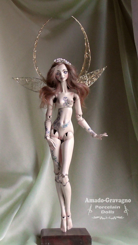 porcelain bjd handmade froud fairy doll