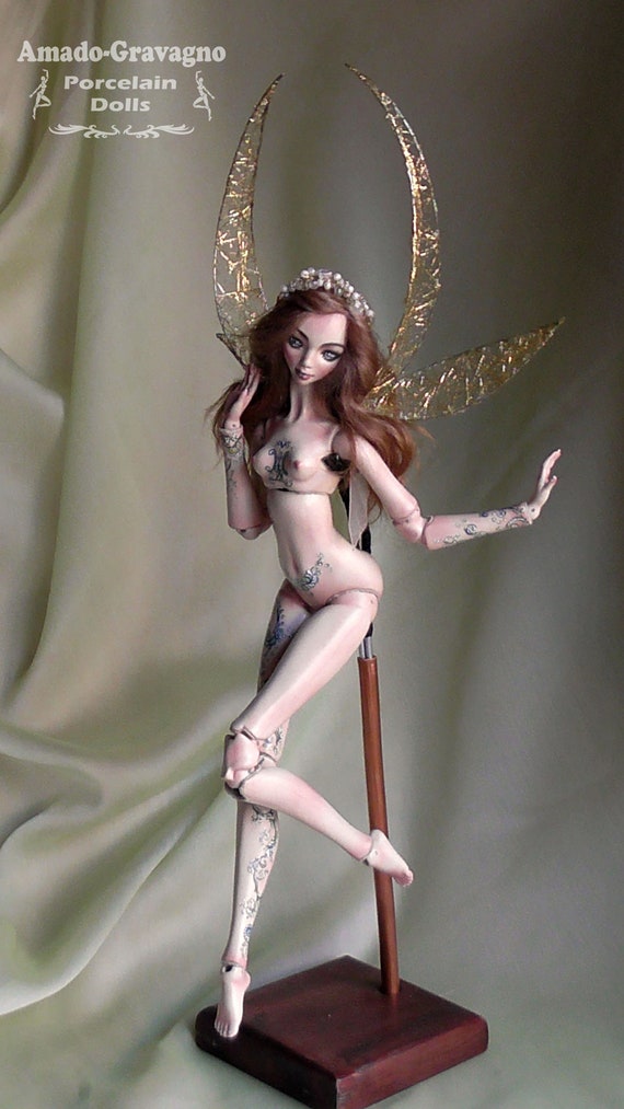 ball jointed art doll porcelain ooak fairy