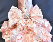Pink Dog Dress, Rose Gold Dog Dress, Wedding Dog Dress, Dog Tutu, Dog  Harness Dress, Couture Dog Dress. - Etsy