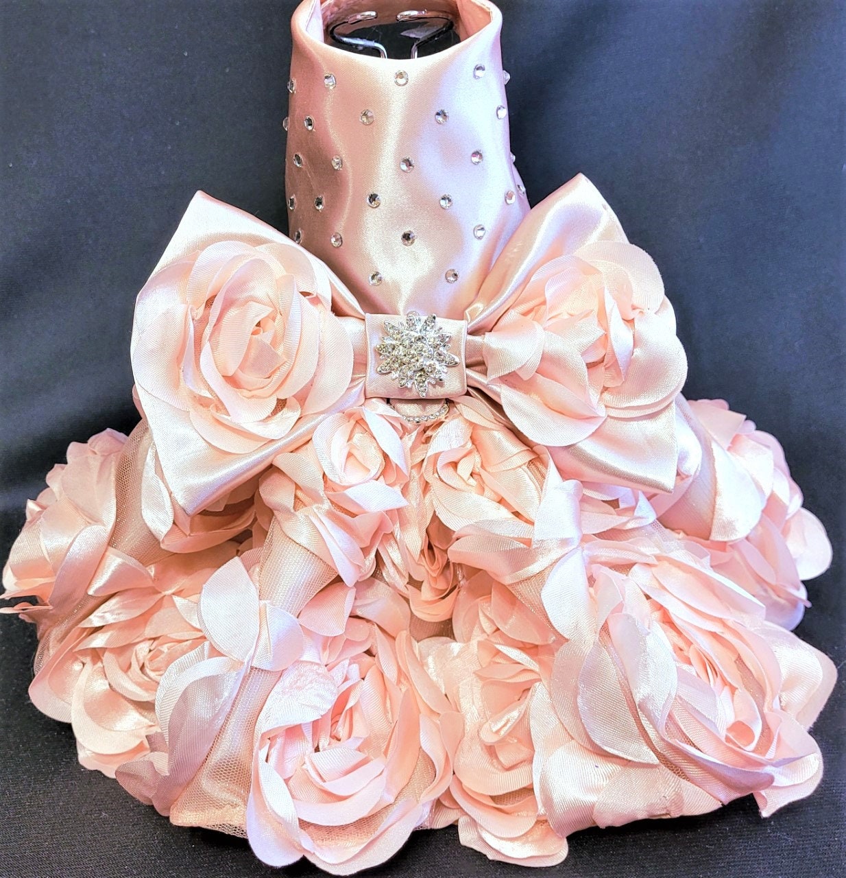 Pink Dog Dress, Rose Gold Dog Dress, Wedding Dog Dress, Dog Tutu, Dog Harness Dress, Couture Dog Dress. - Etsy Pink Dog Dress, Rose Gold Dog Dress, Wedding Dog Dress, Dog Tutu, Dog Harness Dress, Couture Dog Dress. - Etsy