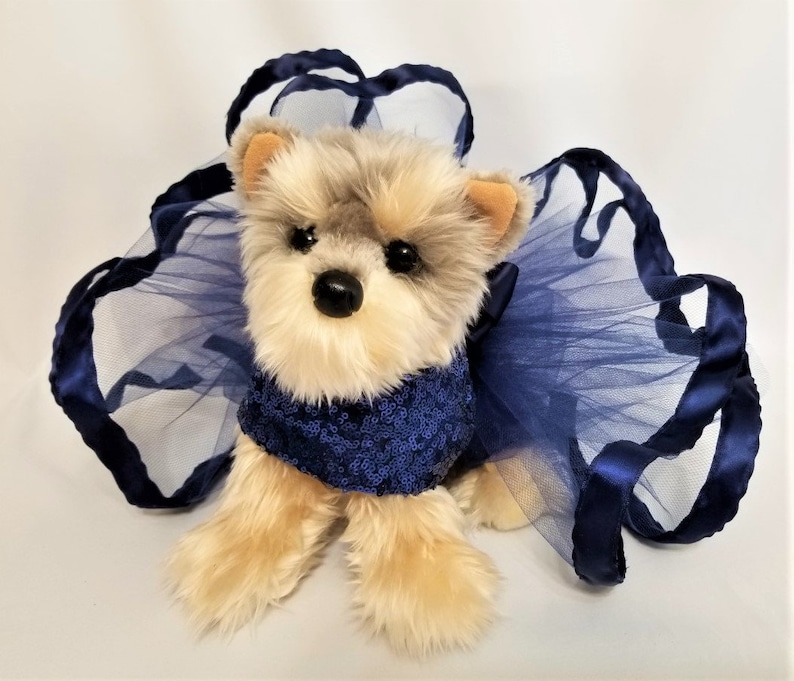 Dog Tutu Navy Sequins Dog Dress Dog Harness Dress. Dog Etsy