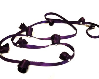 Purple Dog Leash, Plum/Purple Dog Leash, 4' Dog Leash, Purple Dog Lead, Valentines Dog Leash, Dog Apparel