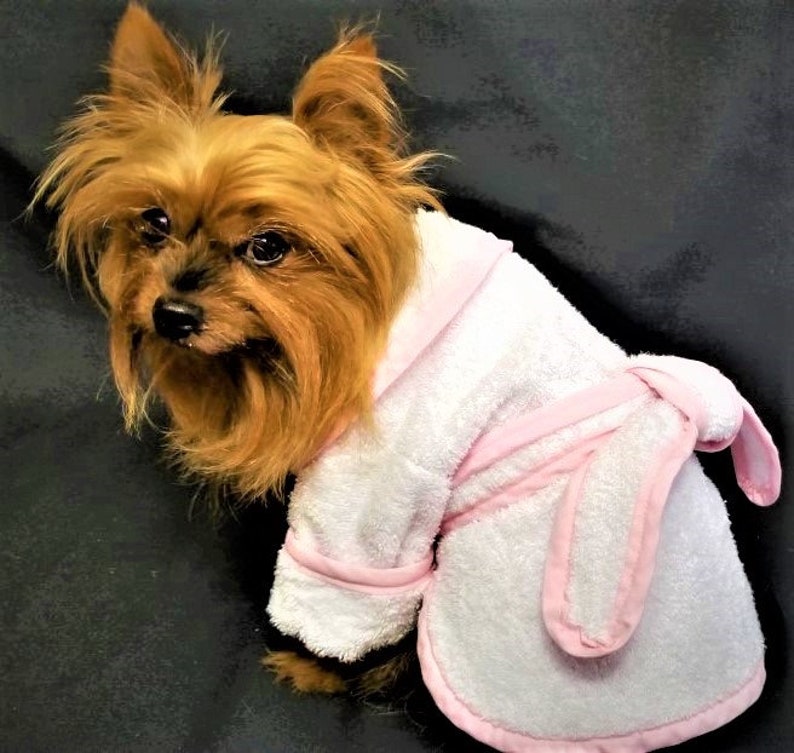 Personalized Girl Dog Bathrobe Canine Bathrobe Dog Bathrobe Etsy