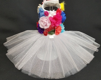 Dog Dress, Dog Tutu, Dog Harness,  Dog Wedding Dress, Dog Harness Dress, Pet Clothes, Pet Apparel.