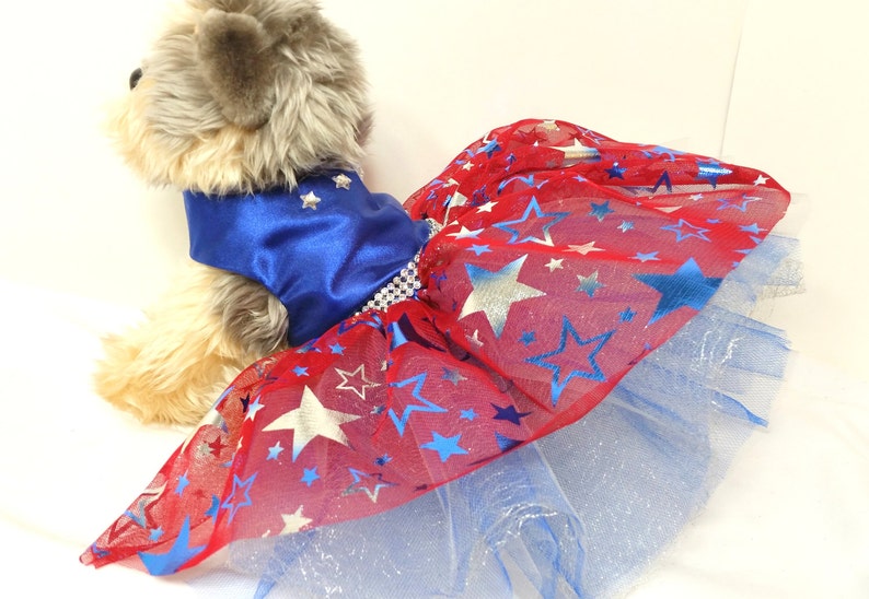 Star Spangled Girl Dog Harness Dress Xxsmall to 4xlarge Dog Etsy