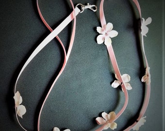 Pink Dog Leash, Swarovski Crystals Dog Leash, 4' Dog Leash, Pink Dog Lead, Wedding Dog Leash, Dog Apparel