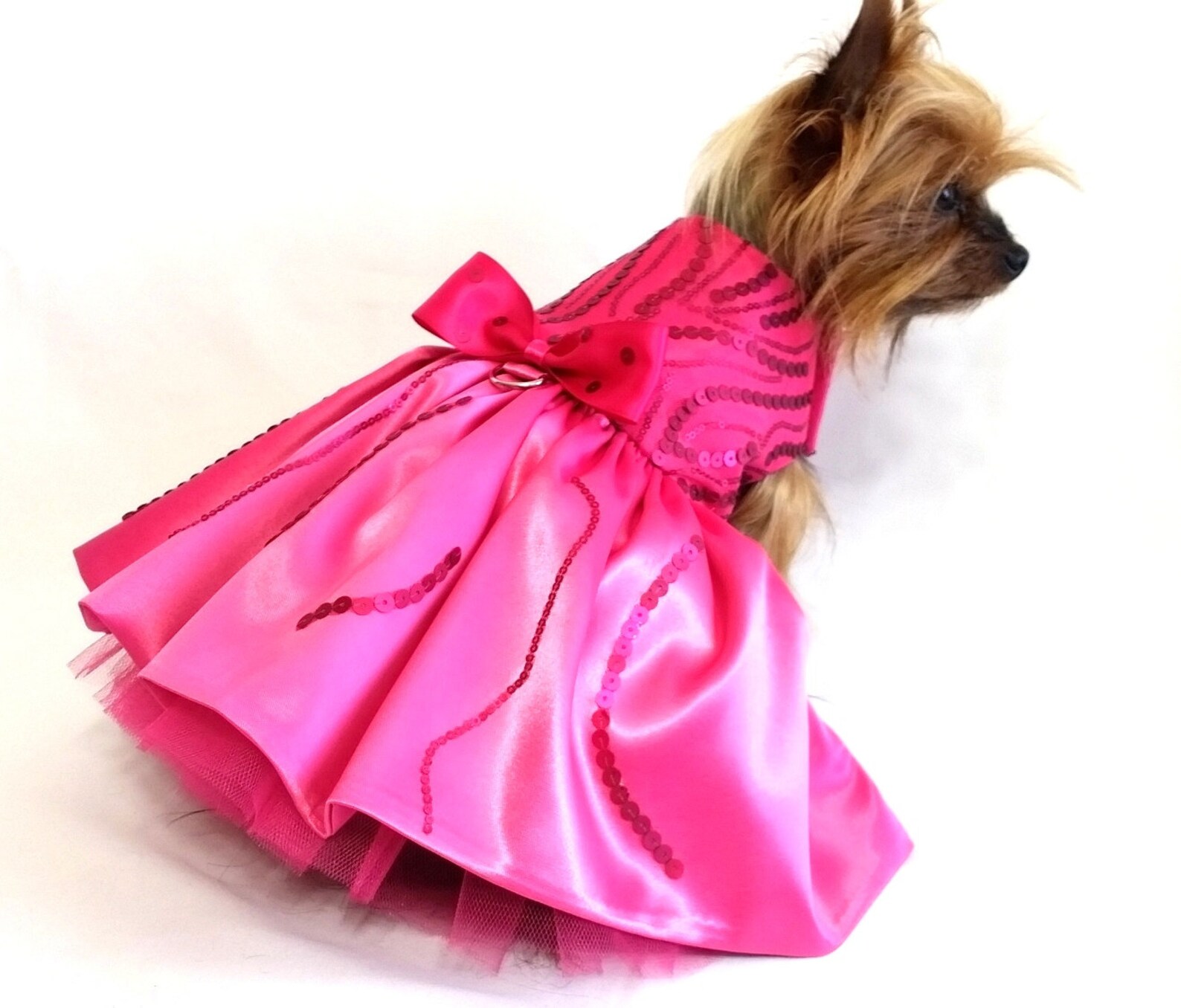 Fuchsia Sequins Dog Harness Dress Xxsmall to 4xlarge Dog Etsy