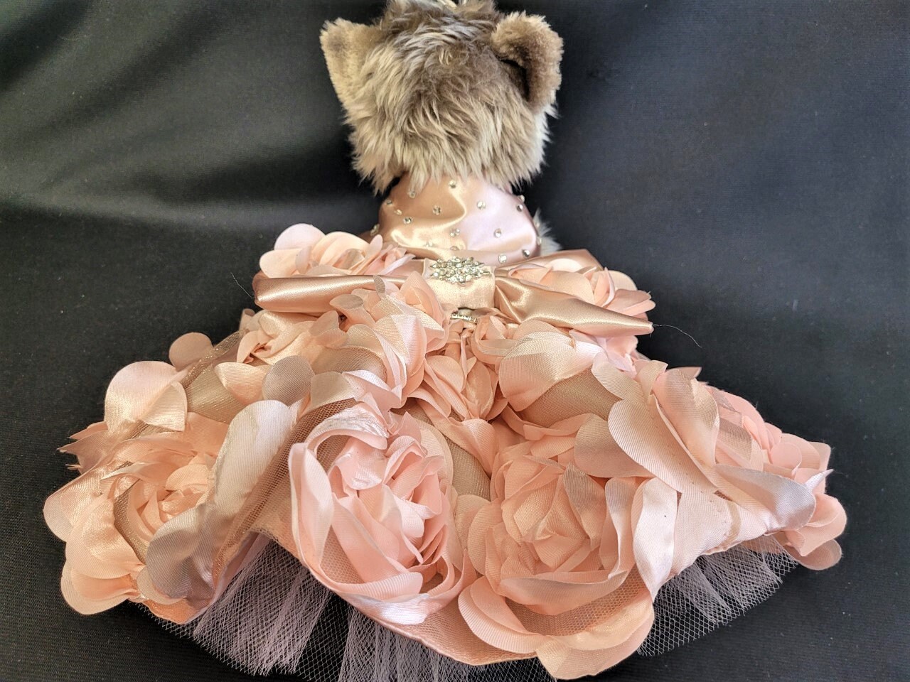 green emerald velvet dress Wedding Dog Dress - Juliette main image 0