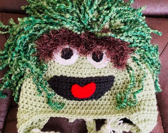 Oscar the Grouch inspired hat.