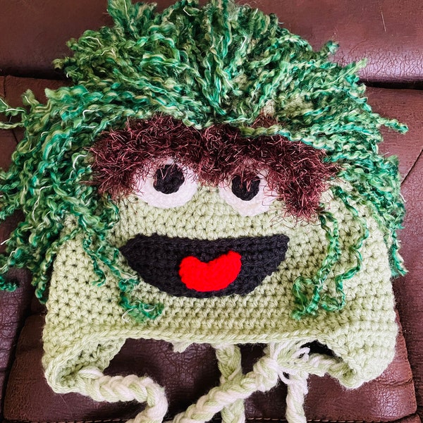 Oscar the Grouch inspired hat.