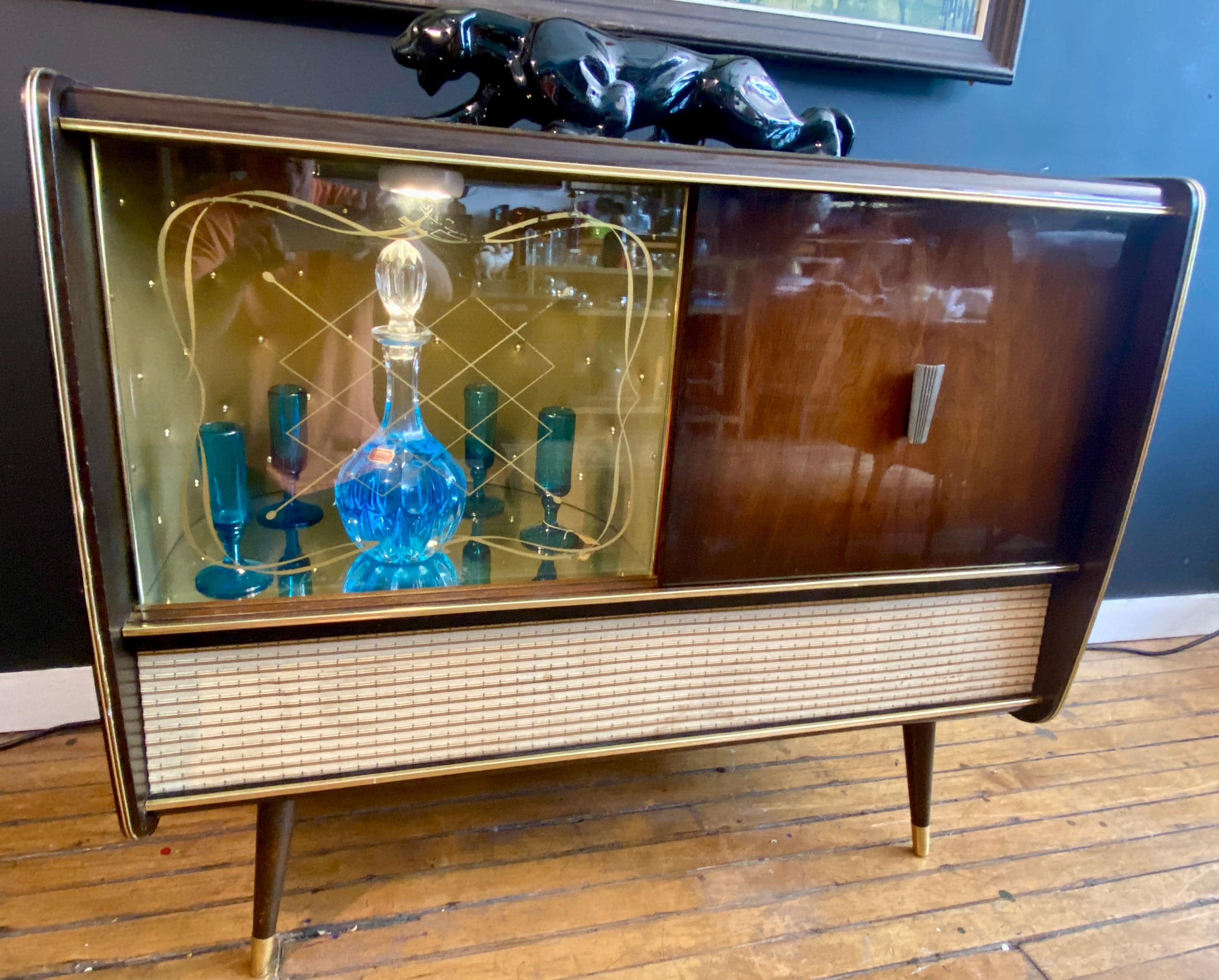 Blaupunkt Florida Tube Radio Record Console With Whiskey Bar - Etsy