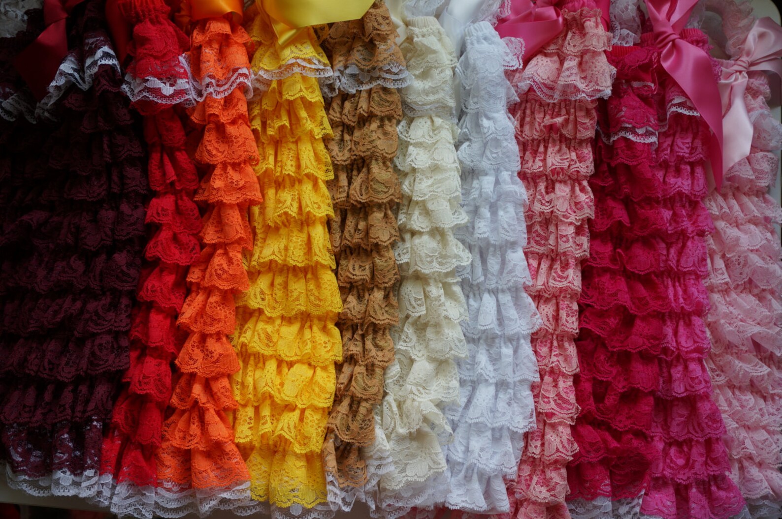 3pcs Ivory Romper Wedding Flower Girl Lace Romper Rompers Etsy