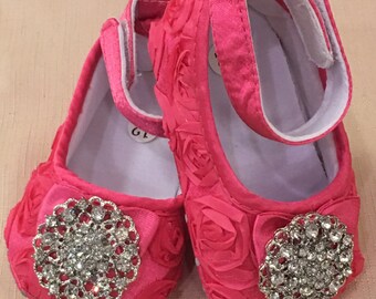 Hot Pink Baby Shoes | Etsy