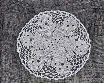 Crochet ghost doily