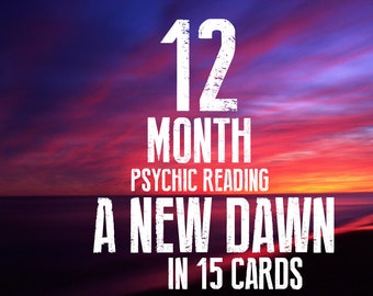 12-Month In-Depth Psychic Tarot Reading - 15-Card Road Map to Determine Your Destiny Path & How to Achieve Your Goals in the Next 12 Months