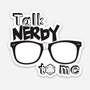 Talk Nerdy 3-in Sticker/Magnet