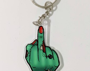 Zombie Finger 2-in Keychain