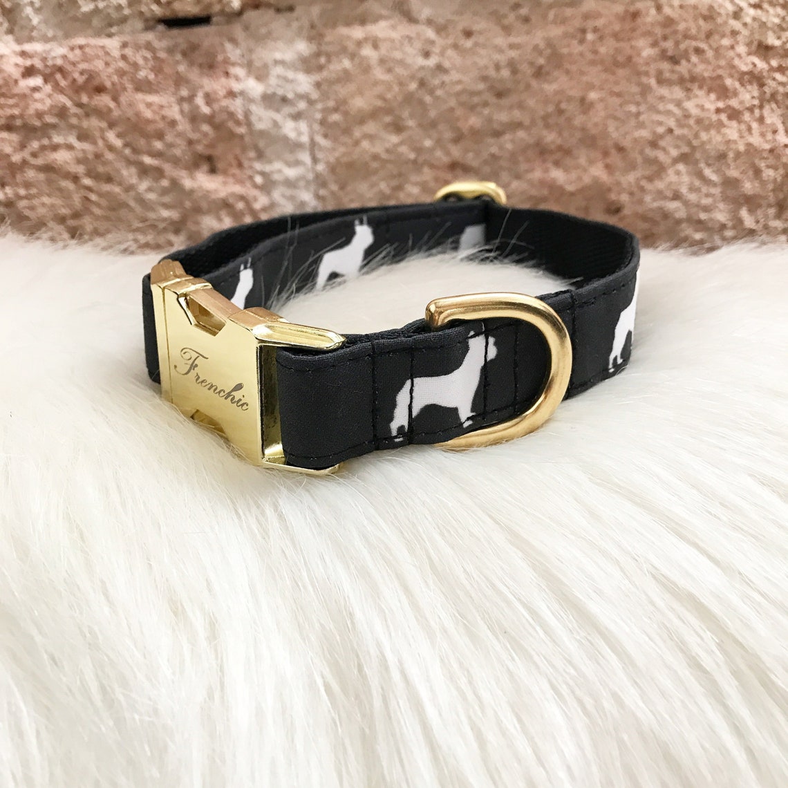 Adjustable dog collar Frenchies Etsy